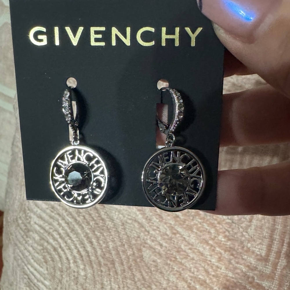COPY - Givency Drop Earrings with Gray Stone - Picture 5 of 6